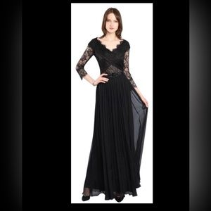 Tadashi Shoji Formal Dress Silk Lace Womens Sz 14